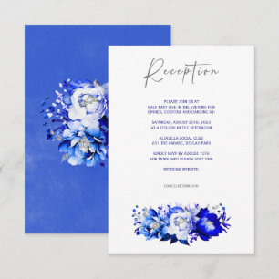 Wildflower Boho Wedding Reception Card