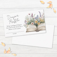 Wildflower Book Baby Shower Diaper Raffle