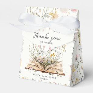 Wildflower   Book Theme Baby Shower Favour Box