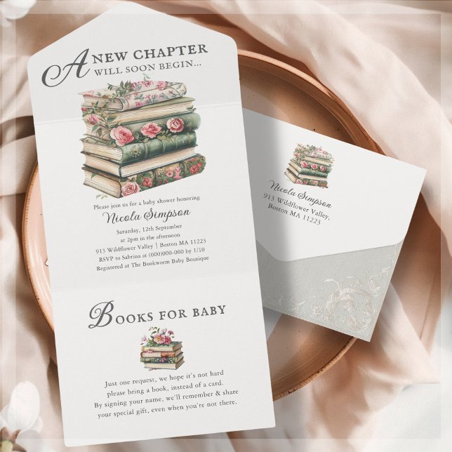 Wildflower | Book Theme Baby Shower Invitation (Creator Uploaded)