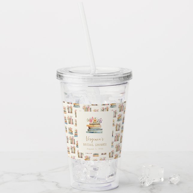 Wildflower Books Bridal Shower Acrylic Tumbler (Wildflower Books Bridal Shower Acrylic Tumbler by Painted Paperie
)