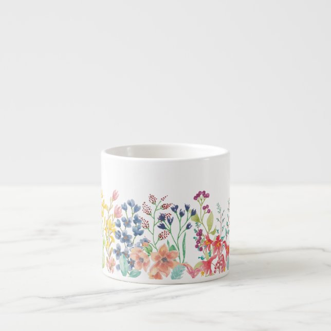 Wildflower border espresso cup (Front)