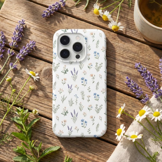 Wildflower Botanical Blue Lavender Floral Boho  (Creator Uploaded)