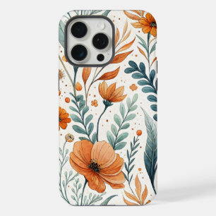 Wildflower Botanical Boho Floral Watercolor iPhone 15 Pro Max Case
