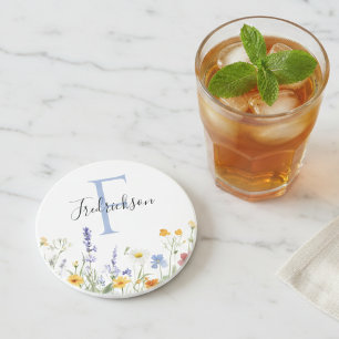 Wildflower Botanical Cottagecore Mum Gift Coaster