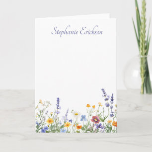 Wildflower Botanical Cottagecore Teacher Gift Note Card