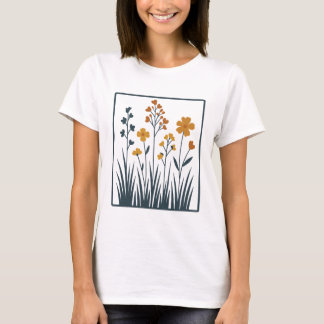 Wildflower Botanical Floral Nature Aesthetic T-Shirt