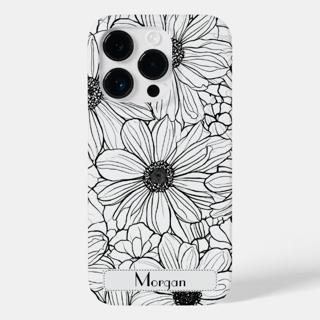 Wildflower Botanical Floral Personalised Case-Mate iPhone Case (Back)