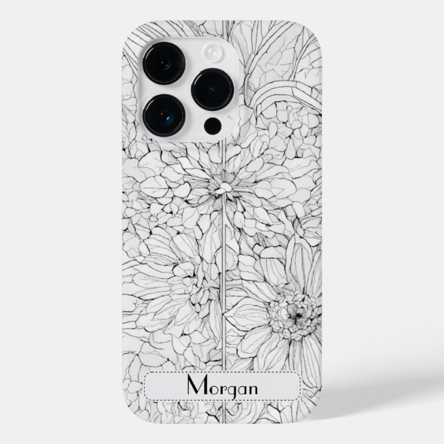 Wildflower Botanical Floral Personalised Case-Mate iPhone Case (Back)