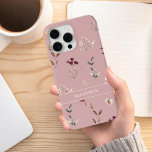 Wildflower Botanical Floral Personalised iPhone 11 Case<br><div class="desc">Watercolor Wildflower Botanical Floral Personalised Name iPhone Case</div>