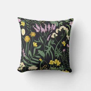 Wildflower Botanical Nature-Inspired Decorative  Cushion