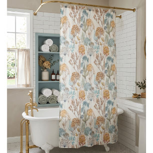 Wildflower Botanical Shower Curtain