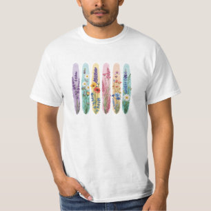 Wildflower Botanical Sweatshirt Watercolor Flora T-Shirt