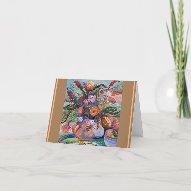 Wildflower bouqet Thank You Card (Front)