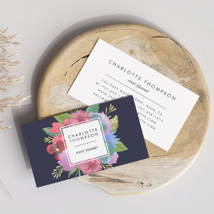 Wildflower Bouquet Double Sided Business Card