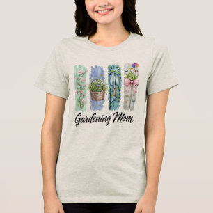 wildflower bouquet, floral art, botanical illustra Tri-Blend shirt