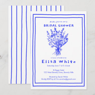Wildflower Bouquet Rustic Whimsical Bridal Shower  Invitation