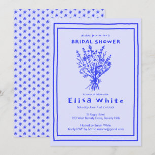 Wildflower Bouquet Rustic Whimsical Bridal Shower  Invitation