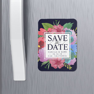 Wildflower Bouquet Save the Date Magnet
