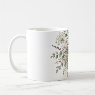 Wildflower Bouquet Watercolor Bridesmaid Gift Flor Coffee Mug