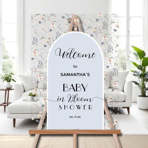 Wildflower Boy Baby Shower Welcome Acrylic Sign