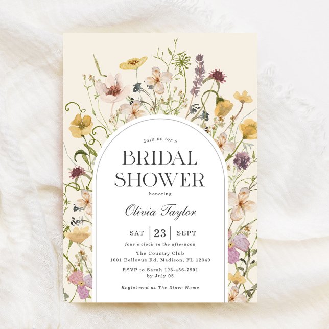 Wildflower Bridal Shower Arch Invitation (Creator Uploaded)