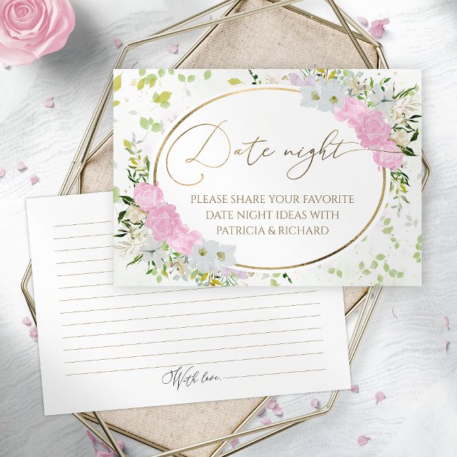 Wildflower Bridal Shower Date Night Jar Cards (Creator Uploaded)