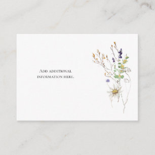Wildflower Bridal Shower Enclosure Card