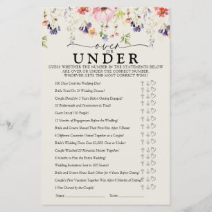 Wildflower Bridal Shower Games