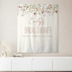 Wildflower Bridal Shower Garden In Bloom Tapestry