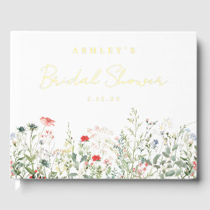 Wildflower Bridal Shower Guest Book