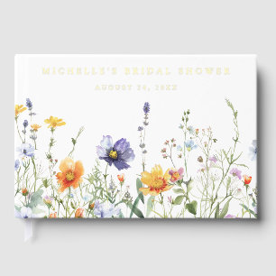 Wildflower Bridal Shower Guest Book