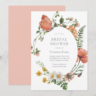 Wildflower Bridal Shower Invitation