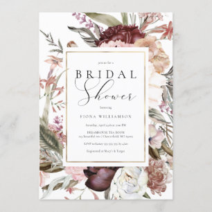 Wildflower Bridal Shower Invitation