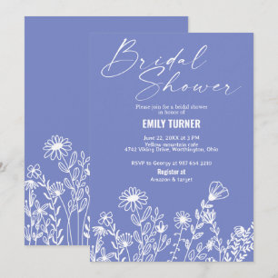 Wildflower Bridal shower Invitation