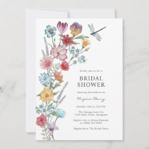 Wildflower Bridal Shower Invitation
