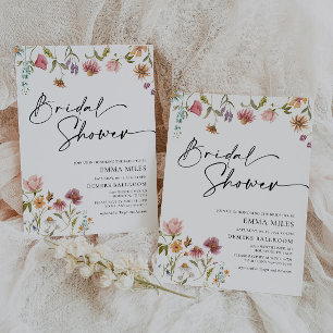 Wildflower Bridal Shower Invitation