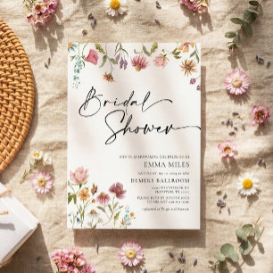 Wildflower Bridal Shower Invitation