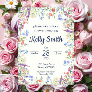 Wildflower Bridal Shower Invitation