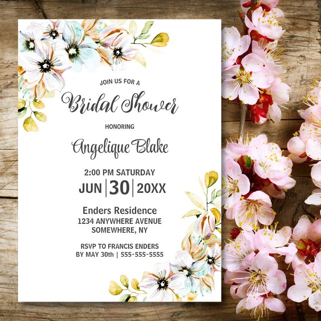 Wildflower Bridal Shower Invitation (Creator Uploaded)