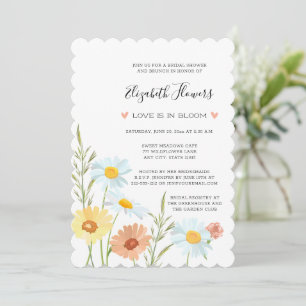 Wildflower Bridal Shower Invitations