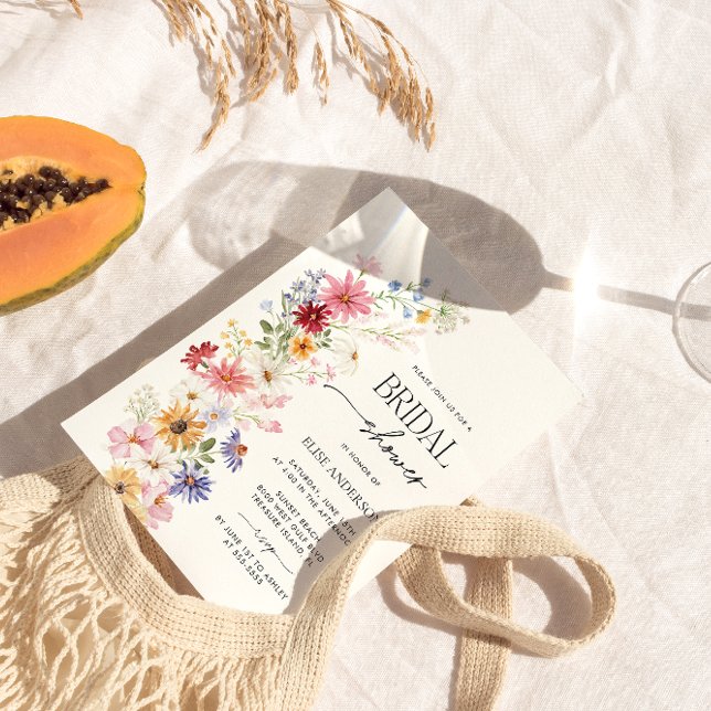 Wildflower Bridal Shower, Love in Bloom Invitation (WILDFLOWERS BRIDAL SHOWER)