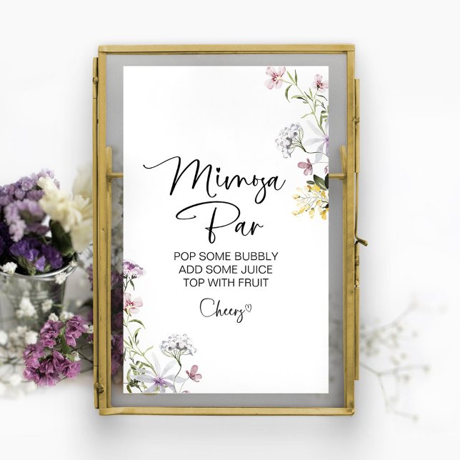 Wildflower Bridal Shower Mimosa Bar Sign (Creator Uploaded)