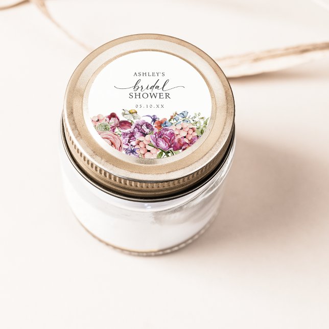 Wildflower Bridal Shower Sticker (Wildflower Bridal Shower Sticker by Painted Paperie
)