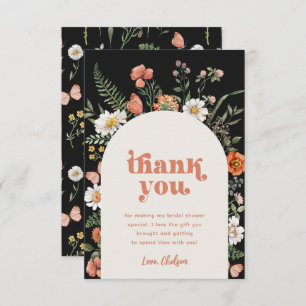 Wildflower Bridal Shower Thank You Card