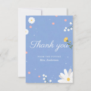 Wildflower Bridal Shower Thank You Card