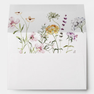 Wildflower Bridal Shower Wedding Envelopes