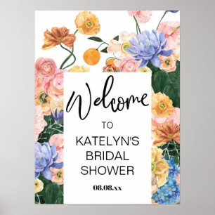 Wildflower Bridal Shower Welcome Sign