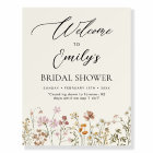 Wildflower Bridal Shower Welcome Sign In Bloom