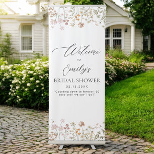 Wildflower Bridal Shower Welcome Sign In Bloom